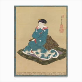 Portrait Of Iwai Kumesaburō Ii By Utagawa Kunisada Canvas Print