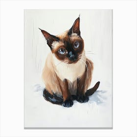 Tokinese Cat Painting 4 Canvas Print