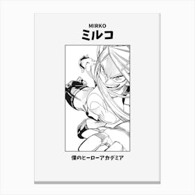 Boku no Hero Academia Mirko Canvas Print