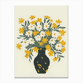 Daisies In A Vase Toile