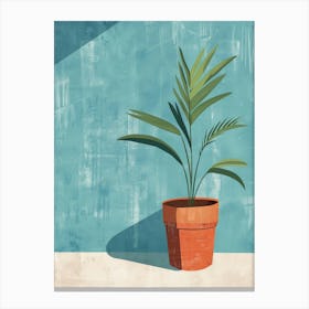 Illustration Of A Potted Plant Canvas Print