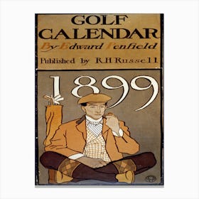 Golf Calendar (1899) , Edward Penfield 1 Canvas Print