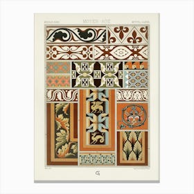 Middle Ages Pattern, Albert Racine (15) Canvas Print