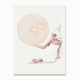 Woman With Vision Canvas Print