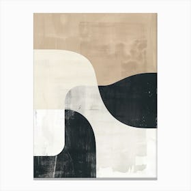 Abstract Tones Minimalist Style Canvas Print