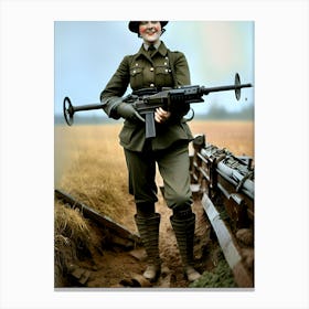 Warriors of WWI Reimagined 53 Canvas Print