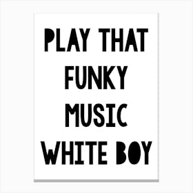 Funky Music Canvas Print