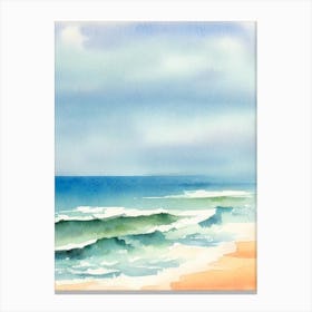 Broadstairs Beach, Kent Watercolour Canvas Print