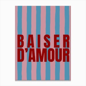 Baiser d’amour Canvas Print