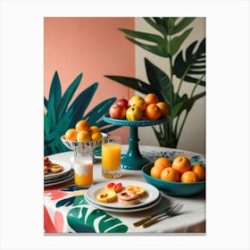 Tropical Breakfast Canvas Print