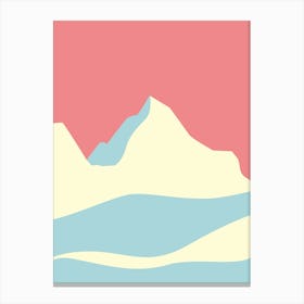 Abstract Mountain Range Canvas Print