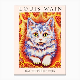 Louis Wain, Kaleidoscope Cats Poster 12 Canvas Print
