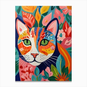 Colorful Cat Canvas Print