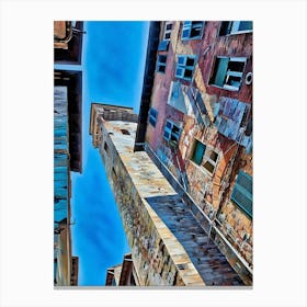 Lucca Guinigi Tower and Its Rooftop Trees. The Guinigi Tower, a historic landmark in Lucca, Italy, stands out for its unique rooftop garden featuring tall oak trees. Built in the 14th century, the red-brick structure embodies medieval architecture and offers panoramic views of the city for visitors who climb to the top. 4 Canvas Print