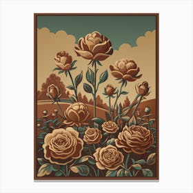 Roses Vintage Canvas Print