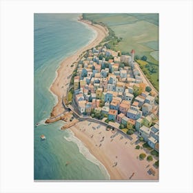 Seaside Town Canvas Print