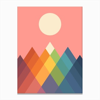 Rainbow Peak Canvas Print