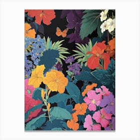 Hokusai  Great Japan Flowers Japanese 7 Canvas Print