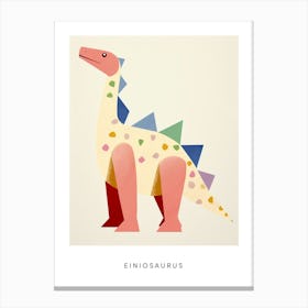 Nursery Dinosaur Art Einiosaurus Poster Canvas Print