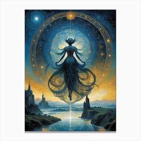 Goddess Of The Moon Print Canvas Print