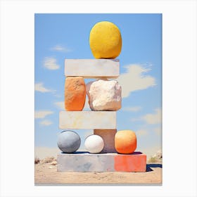 Stacking Stones, Stones Art Canvas Print