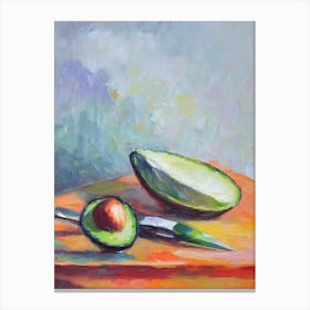 Avocado 2 Still Life Painting vegetable Canvas Print