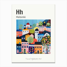 Kids Travel Alphabet  Helsinki 3 Canvas Print