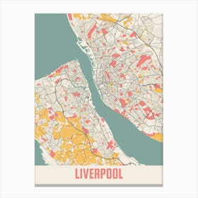 Liverpool Map Poster Canvas Print