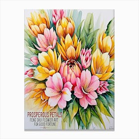 Lily art print Canvas Print