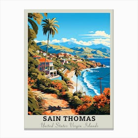 Saint Thomas United States Virgin Islands Travel Canvas Print