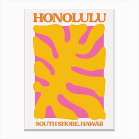 Honolulu Astract Canvas Print