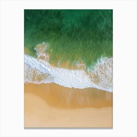 Aerial View Of A Beach 75 Canvas Print