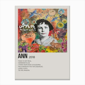 Ann The Front Bottoms Ann 2018 Poster Canvas Print