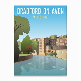 Bradford On Avon River Mill View Canvas Print