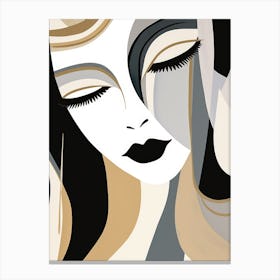 Woman'S Face 20 Canvas Print