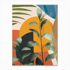 Abstract Tropical Art 5 Canvas Print