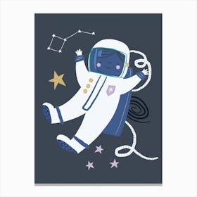 Astronaut Alice Canvas Print