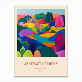 Colourful Gardens Rhs Garden Wisley United Kingdom 2 Red Poster Canvas Print