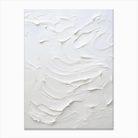 White Paint Texture 3 Canvas Print