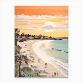 Noosa Main Beach Golden Tones 1 Canvas Print