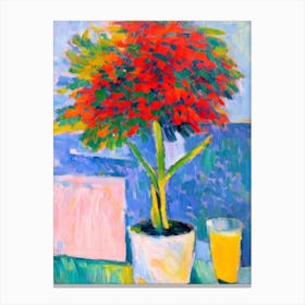 Summer Set Up Matisse Inspired Flower Canvas Print