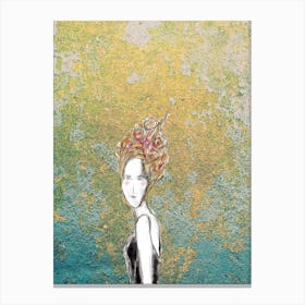 Girl In A Dress Canvas Print