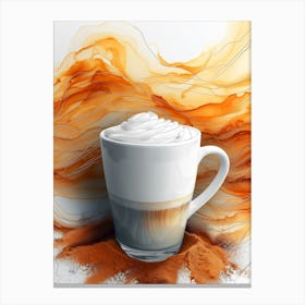 Coffee Latte Art Canvas Print