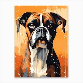 Boxer Dog Painting 1 Canvas Print