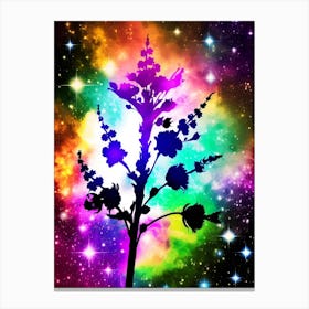 Flower In Space 15 Canvas Print