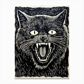 Black Cat 6 Canvas Print