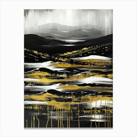 Black And Gold 51 Canvas Print