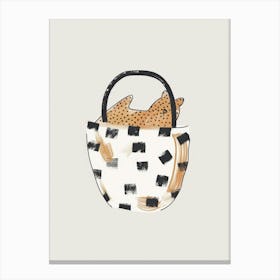 Cheetah Basket Canvas Print