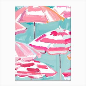 BEACH UMBRELLAS Canvas Print