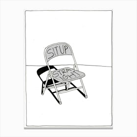 Sit Up Straight Canvas Print